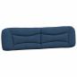 Preview: Bett mit Matratze Blau 200x200 cm Stoff