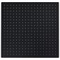 Preview: Regenbrause Edelstahl 50x50 cm Quadrat Schwarz