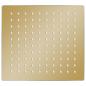 Preview: Regenbrause Edelstahl 20x20 cm Quadrat Golden
