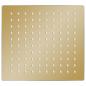 Preview: Regenbrause Edelstahl 20x20 cm Quadrat Golden