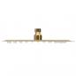Preview: Regenbrause Edelstahl 20x20 cm Quadrat Golden