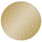 Preview: Regenbrause Edelstahl 20 cm Rund Golden