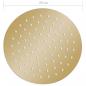 Preview: Regenbrause Edelstahl 20 cm Rund Golden