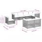Preview: 8-tlg. Garten-Sofagarnitur mit Kissen Schwarz Poly Rattan