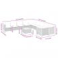Preview: 11-tlg. Garten-Sofagarnitur mit Kissen Grau Poly Rattan