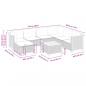 Preview: 8-tlg. Garten-Sofagarnitur mit Kissen Grau Poly Rattan