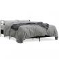 Preview: ARDEBO.de - Bettgestell Schwarz 150x200 cm Holzwerkstoff und Metall