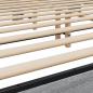 Preview: Bettgestell Grau Sonoma 200x200 cm Holzwerkstoff und Metall