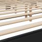 Preview: Bettgestell Schwarz 180x200 cm Holzwerkstoff und Metall