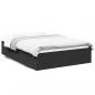Preview: ARDEBO.de - Bettgestell Schwarz 135x190 cm Holzwerkstoff