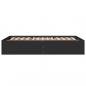 Preview: Bettgestell Schwarz 135x190 cm Holzwerkstoff