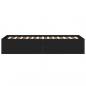 Preview: Bettgestell Schwarz 90x200 cm Holzwerkstoff
