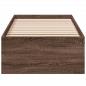 Preview: Bettgestell Braun Eichen-Optik 100x200 cm Holzwerkstoff