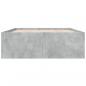 Preview: Bettgestell Betongrau 140x190 cm Holzwerkstoff
