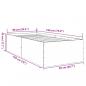 Preview: Bettgestell Grau Sonoma 90x190 cm Holzwerkstoff