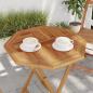 Preview: ARDEBO.de - Tischplatte 60x60x2,5 cm Achteckig Massivholz Teak