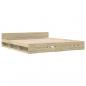 Preview: Bettgestell mit Schubladen Sonoma-Eiche 180x200cm Holzwerkstoff