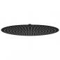 Preview: ARDEBO.de - Regenbrause Edelstahl 50 cm Rund Schwarz