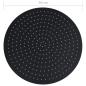Preview: Regenbrause Edelstahl 50 cm Rund Schwarz