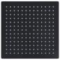 Preview: Regenbrause Edelstahl 25x25 cm Quadrat Schwarz