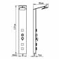 Preview: Duschpaneel-System Glas Braun