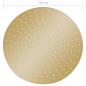Preview: Regenbrause Edelstahl 50 cm Rund Golden