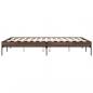 Preview: Bettgestell Braun Eichen-Optik 120x190 cm Holzwerkstoff Metall