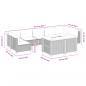 Preview: 9-tlg. Garten-Sofagarnitur mit Kissen Grau Poly Rattan