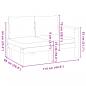 Preview: Gartensofa mit 1 Armlehne 2-Sitzer Massivholz Akazie
