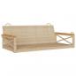 Preview: Hängebank Beige 109x62x40 cm Poly Rattan
