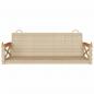 Preview: Hängebank Beige 109x62x40 cm Poly Rattan