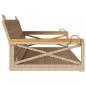 Preview: Hängebank Beige 109x62x40 cm Poly Rattan