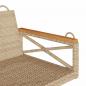 Preview: Hängebank Beige 109x62x40 cm Poly Rattan