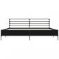 Preview: Bettgestell Schwarz 180x200 cm Holzwerkstoff und Metall