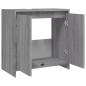 Preview: Badschrank Grau Sonoma 60x33x61 cm Holzwerkstoff