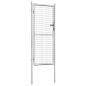 Preview: Gartentor Verzinkter Stahl 105x250 cm Silbern