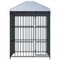 Preview: Outdoor-Hundezwinger mit Überdachung 150 x 150 x 200 cm
