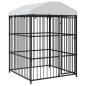 Preview: Outdoor-Hundezwinger mit Überdachung 150 x 150 x 200 cm