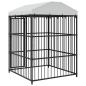 Preview: Outdoor-Hundezwinger mit Überdachung 150 x 150 x 200 cm