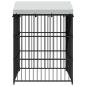 Preview: Outdoor-Hundezwinger mit Überdachung 150 x 150 x 200 cm
