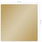 Preview: Regenbrause Edelstahl 50x50 cm Quadrat Golden