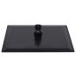 Preview: Regenbrause Edelstahl 20x20 cm Quadrat Schwarz