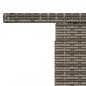 Preview: Gartentisch Grau 100x55x73 cm Poly Rattan und Akazienholz