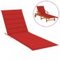 Preview: Sonnenliegen-Auflage Rot 200x50x3 cm Oxford-Gewebe