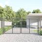 Preview: ARDEBO.de - Mesh-Gartentor Anthrazit 300x175 cm Verzinkter Stahl