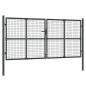 Preview: Mesh-Gartentor Anthrazit 300x175 cm Verzinkter Stahl