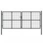 Preview: Mesh-Gartentor Anthrazit 300x175 cm Verzinkter Stahl