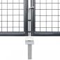 Preview: Mesh-Gartentor Anthrazit 300x175 cm Verzinkter Stahl