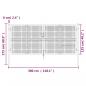 Preview: Mesh-Gartentor Anthrazit 300x175 cm Verzinkter Stahl