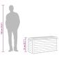 Preview: Gartenbox Anthrazit 116x44x55 cm